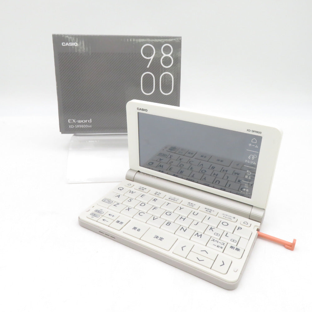 CASIO カシオ 電子辞書 EX-word エクスワード XD-SR9800WE ホワイト 英語モデル XD-SR9800WE