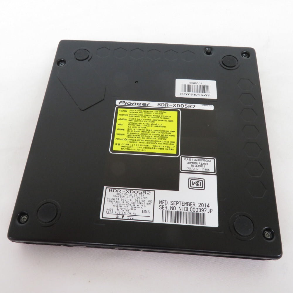 Pioneer パイオニア USB3.0接続 ポータブルブルーレイドライブ 外付け クラムシェルタイプ BDR-XD05R2