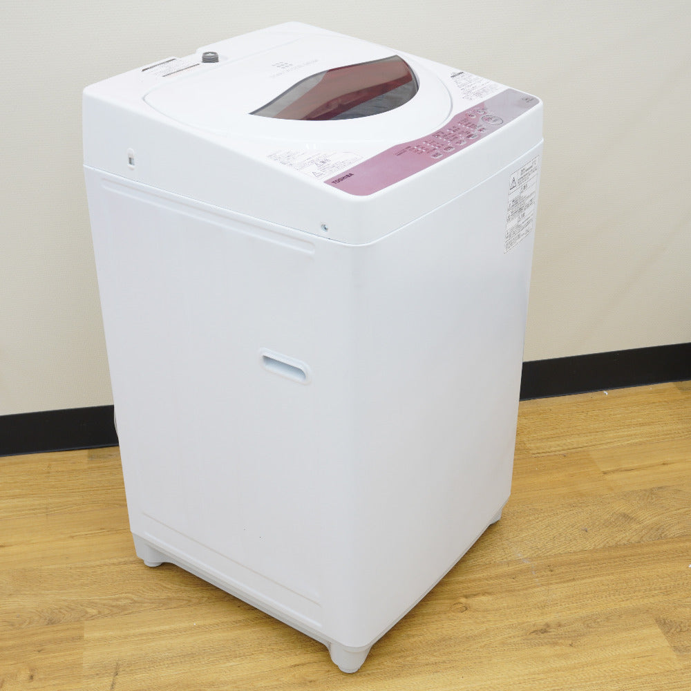 TOSHIBA (東芝) 洗濯機 全自動電気洗濯機 縦型 AW-5G6(W) 5.0kg 2019年  