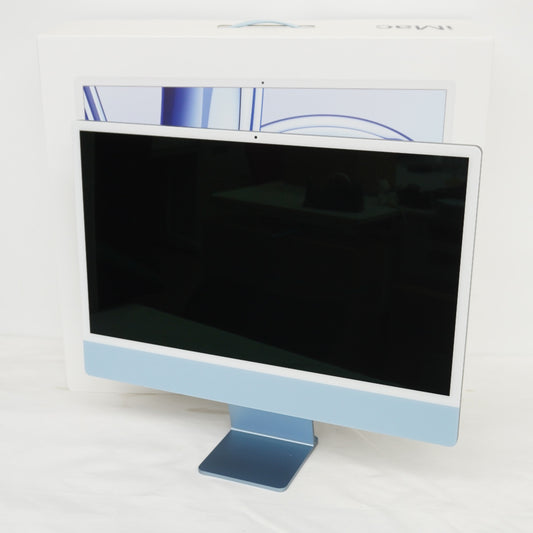 Apple Mac 24インチ iMac Retina 4.5Kディスプレイモデル AppleM3チップ メモリ8GB SSD256GB ブルー MQRC3J/A