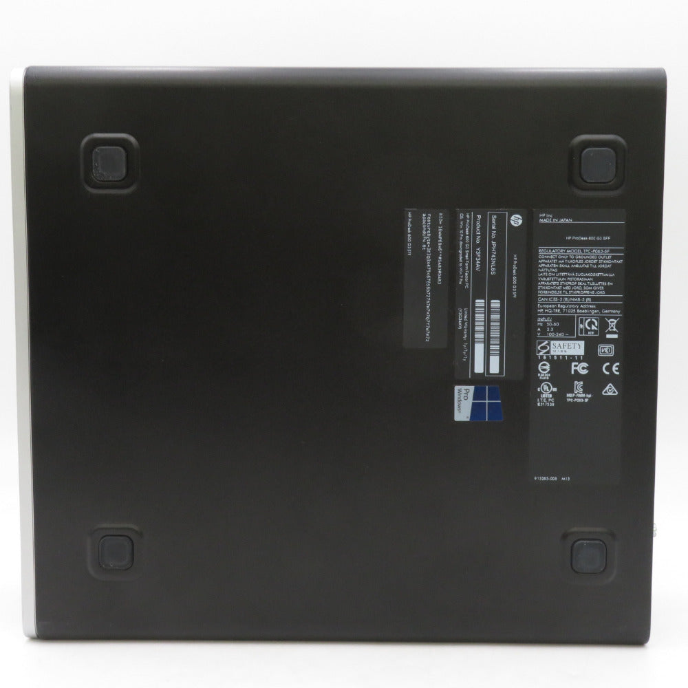 ProDesk (HP プロデスク) パソコン 600 G3 SFF TPC-P063-SF Core i5-6500 メモリ8GB HDD750GB 本体のみ