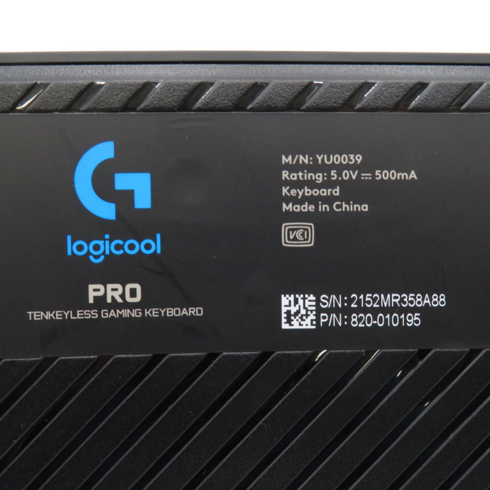 logicool ゲーミングキーボード YU0039 2022年 ロジクール ゲーム周辺機器