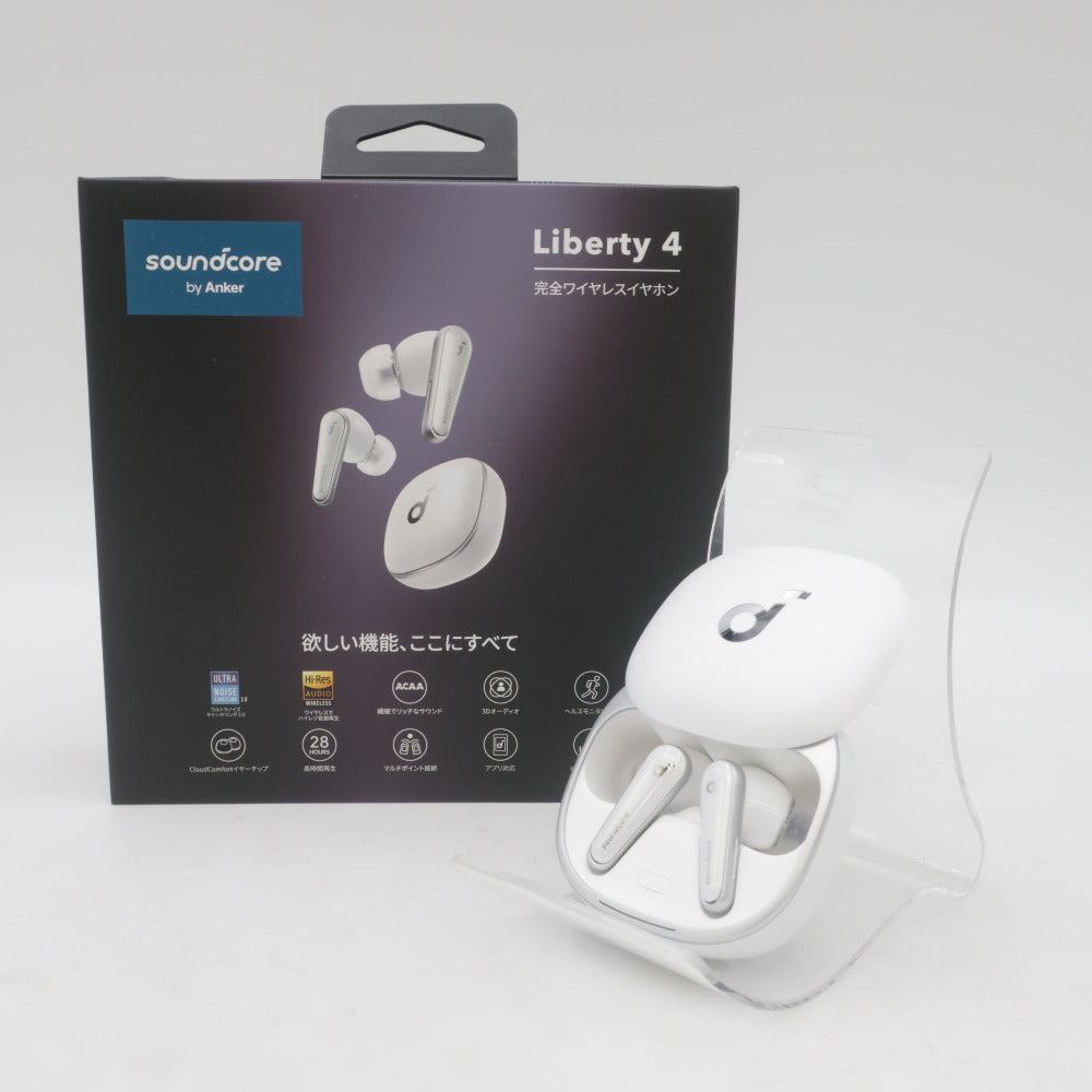 Anker アンカー オーディオ機器 Soundcore Liberty 4 ホワイト カナル型 完全ワイヤレスイヤホン A3953N21