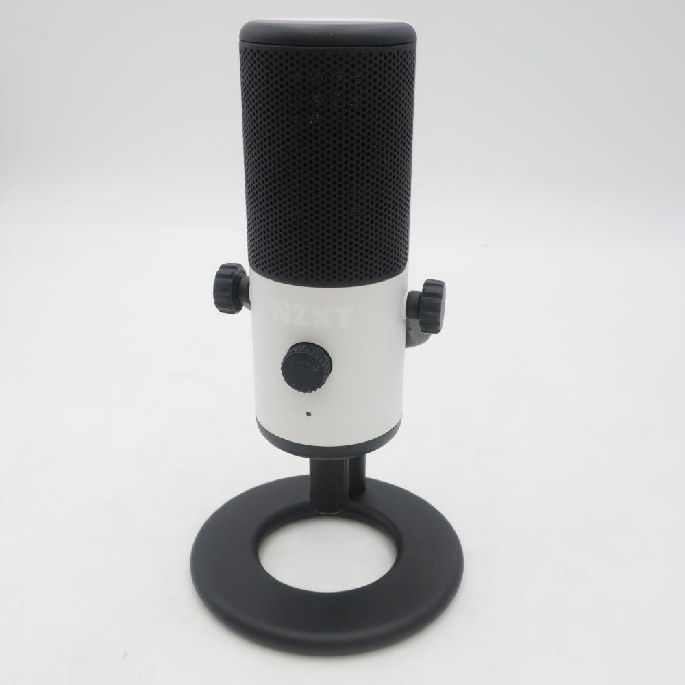 NZXT エヌゼットエックスティー オーディオ機器 Capsule Mini White カーディオイド スモールゲーミングマイク 有線 AP-WMMIC-W1