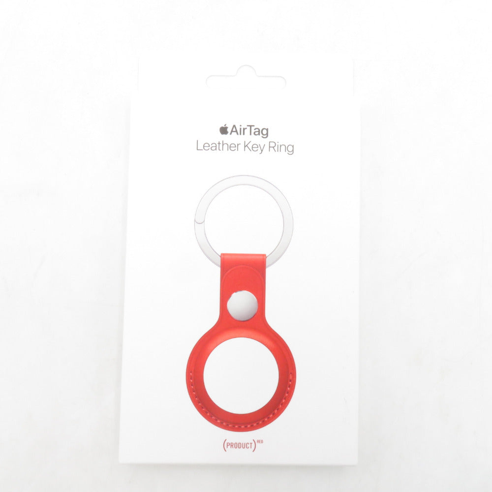 Apple アップル スマホアクセサリー AirTag レザーキーリング (PRODUCT)RED MK103FE-A 未使用品