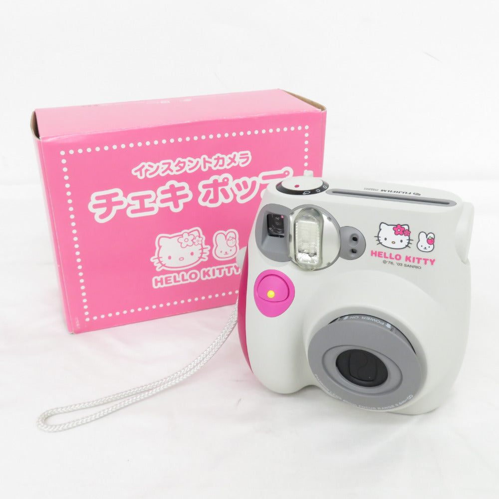 富士フイルム フジフイルム アナログカメラ チェキ インスタントカメラ instax mini 7 cheki pop ハローキティ ピンク グレー