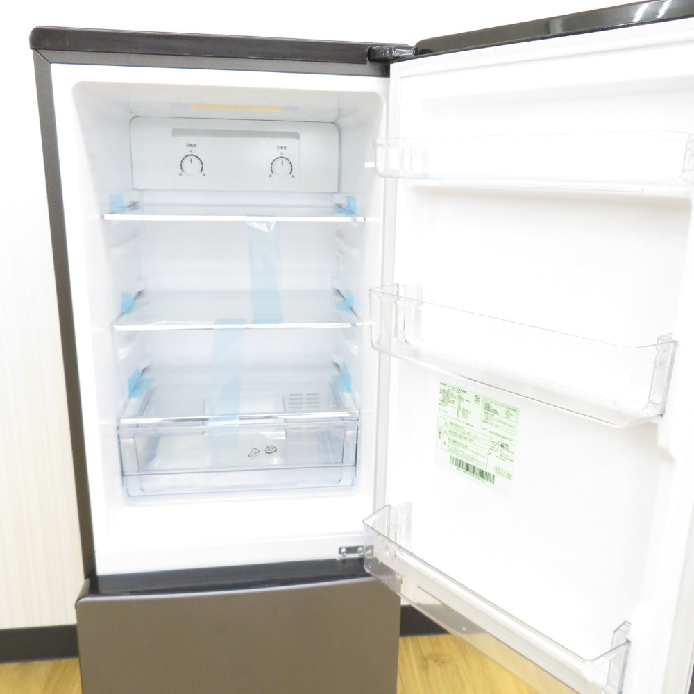 Haier (ハイアール) 冷蔵庫 175L 2ドア JR-F18KS-AK アッシュブラック 2024年製 右開き 一人暮らし アウトレット品 未使用品