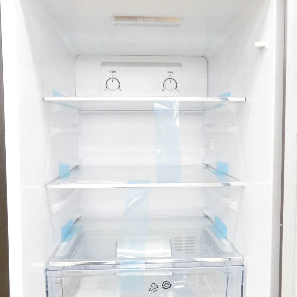 Haier (ハイアール) 冷蔵庫 175L 2ドア JR-F18KS-AK アッシュブラック 2024年製 右開き 一人暮らし アウトレット品 未使用品