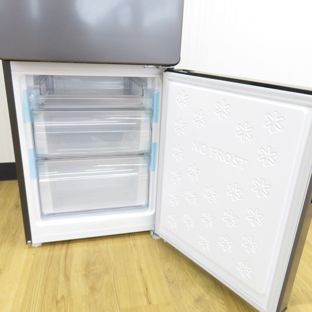 Haier (ハイアール) 冷蔵庫 175L 2ドア JR-F18KS-AK アッシュブラック