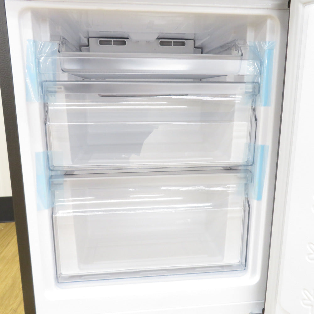 Haier (ハイアール) 冷蔵庫 175L 2ドア JR-F18KS-AK アッシュブラック 2024年製 右開き 一人暮らし アウトレット品 未使用品