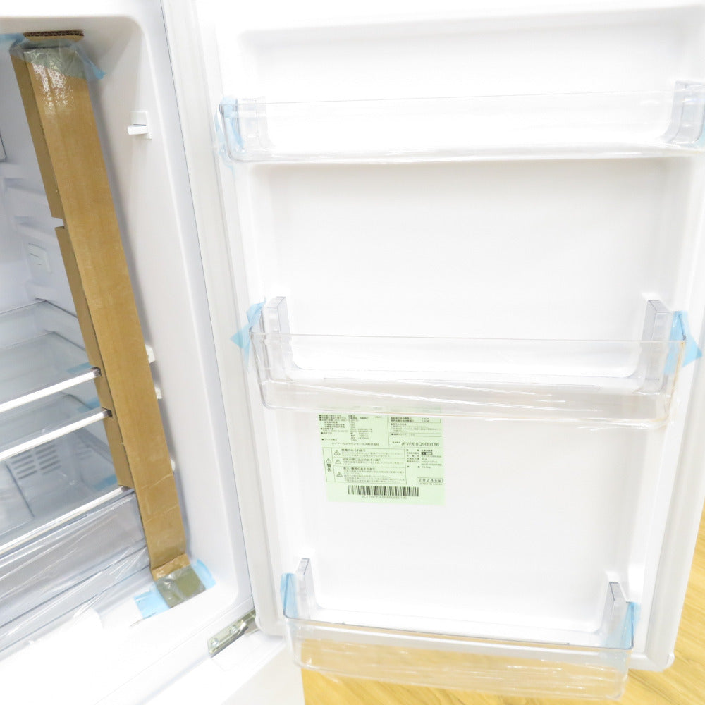 Haier ハイアール 冷蔵庫 175L 2ドア JR-F18KS-FW オフホワイト 2024年製 右開き 一人暮らし アウトレット品 未使用品