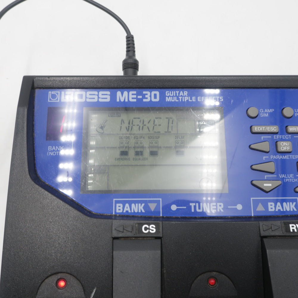 BOSS ボス オーディオ機器 ME-30 ギター用 マルチエフェクター ACアダプター付き