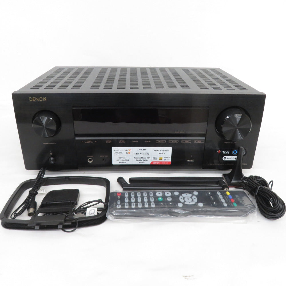 DENON (デノン) 7.2ch AVサラウンドレシーバー AVアンプ AVレシーバー ブラック ハイレゾ 5.6 MHz DSD & ハイレゾ音源対応 AVR-X2700H
