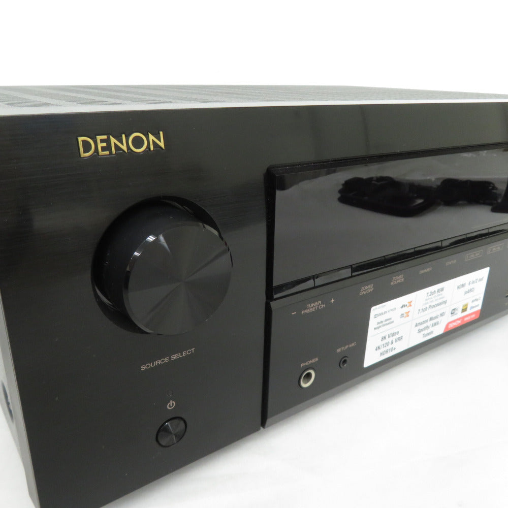 DENON (デノン) 7.2ch AVサラウンドレシーバー AVアンプ AVレシーバー ブラック ハイレゾ 5.6 MHz DSD & ハイレゾ音源対応 AVR-X2700H