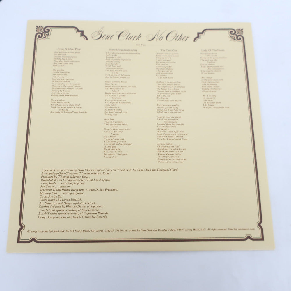レコード Gene Clark（ジーン・クラーク）No Other