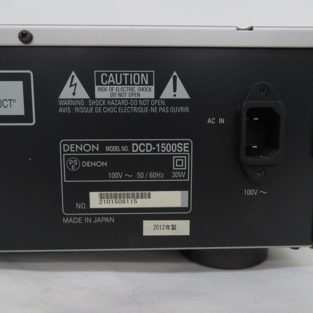 DENON デノン オーディオ機器 スーパーオーディオCDプレーヤー DCD-1500SE