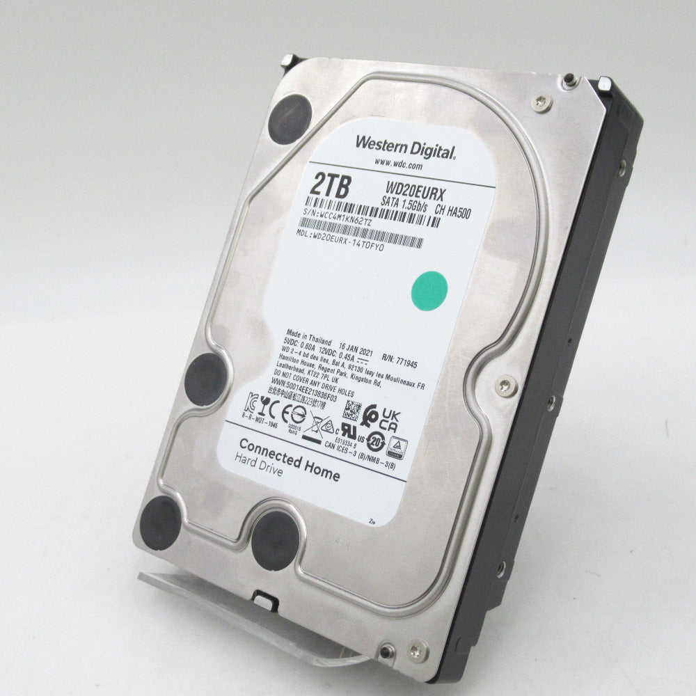WesternDigital ウェスタンデジタル HDD 2TB WD TV録画 オーディオ/ビデオ 3.5インチ 内蔵HDD WD20EURX 本体のみ