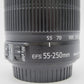 CANON キャノン 交換レンズ EF-S55-250mm F4.5-5.6 IS II キヤノンEFマウント系 望遠ズームレンズ