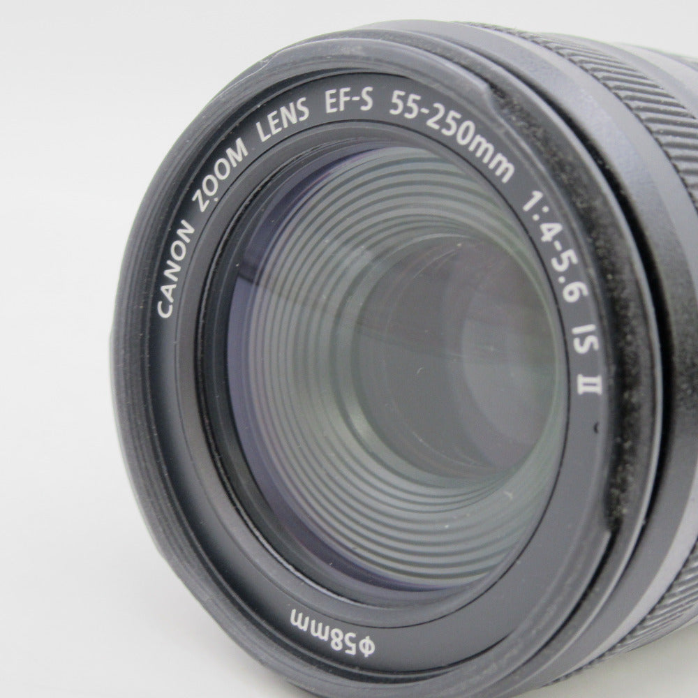 CANON キャノン 交換レンズ EF-S55-250mm F4.5-5.6 IS II キヤノンEFマウント系 望遠ズームレンズ