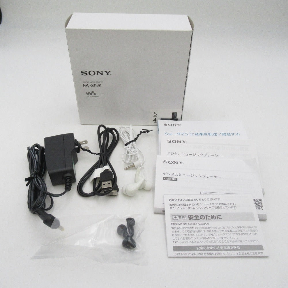 ソニー WALKMAN ウォークマン オーディオ機器 SONY デジタルオーディオプレーヤー S310シリーズ (ブラック/4GB) NW-S313K BC