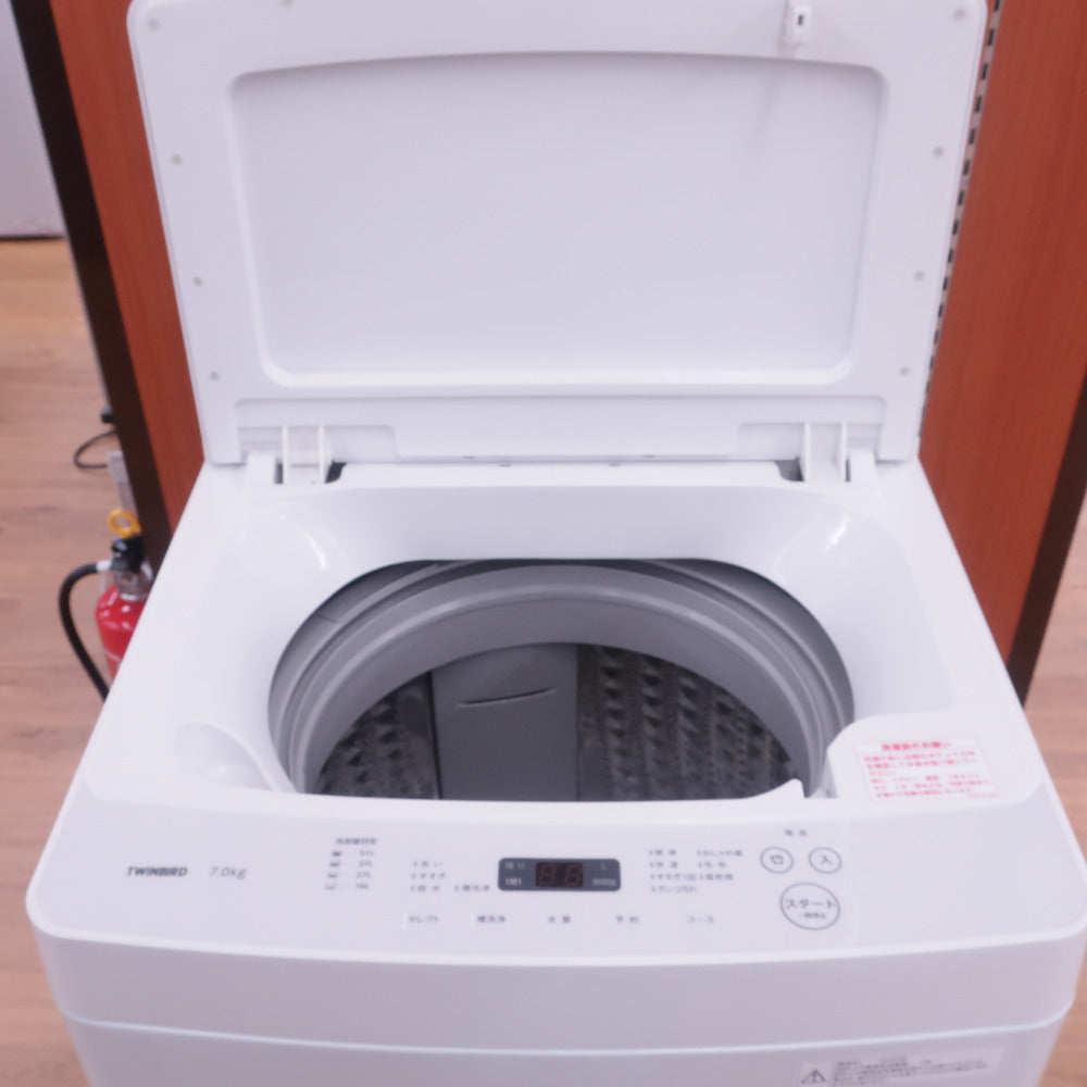 TWINBIRD ツインバード 全自動電気洗濯機 WM-EC70 7.0kg ｜コンプオフ