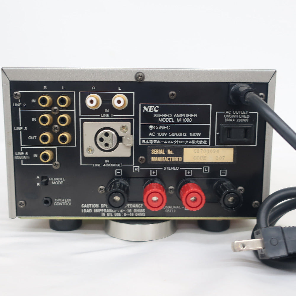 音響機材 M-1000