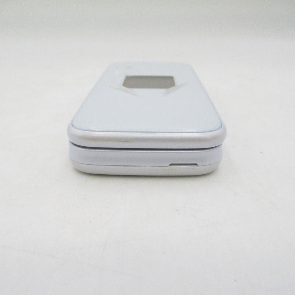 docomo らくらくホン F-01M ホワイト 2019年 ガラケー｜コンプオフ