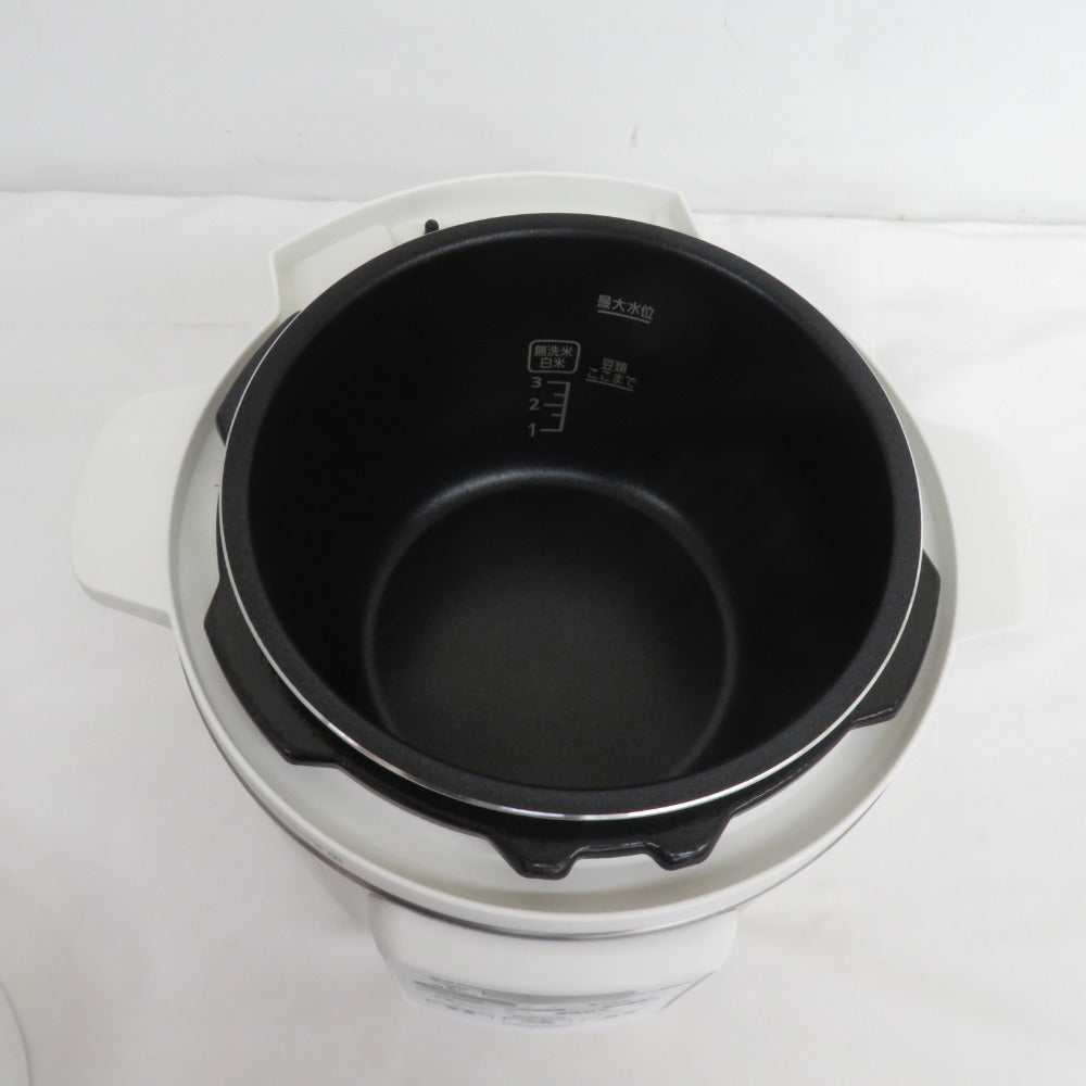 IRIS OHYAMA アイリスオーヤマ キッチン家電 電気圧力鍋 3.0L ホワイト PC-EMA3-W