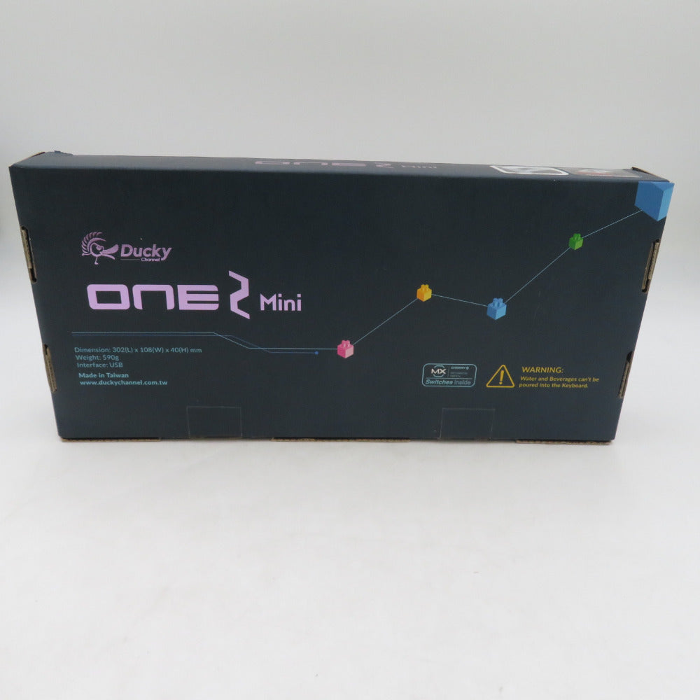 Ducky ダッキー ゲーミングキーボード One 2 Mini Pure White RGB 60％ シルバー軸 英語配列 有線 USB dk-one2-rgb-mini-pw-silver-rat