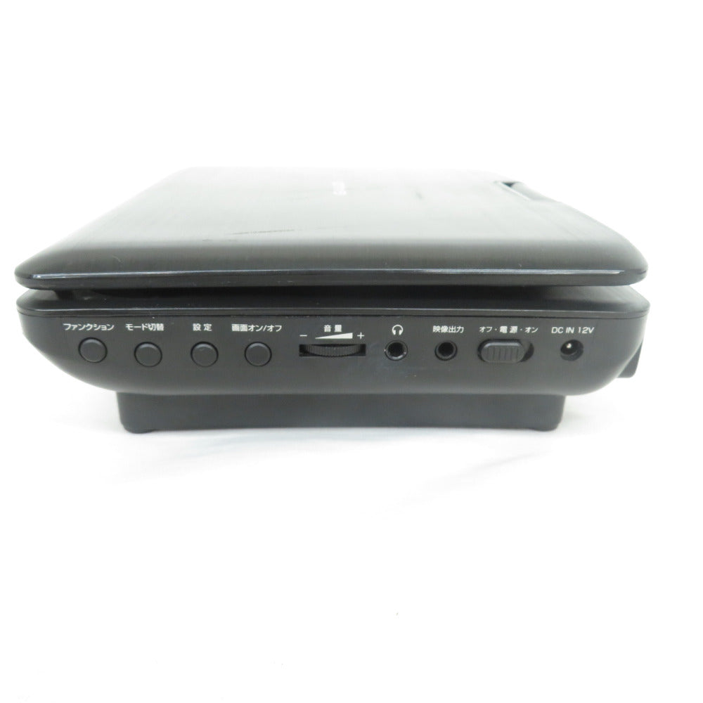 GREEN HOUSE グリーンハウス プレイヤー Gaudi7型乾電池ポータブルDVDプレーヤー ブラック  GPD07D1