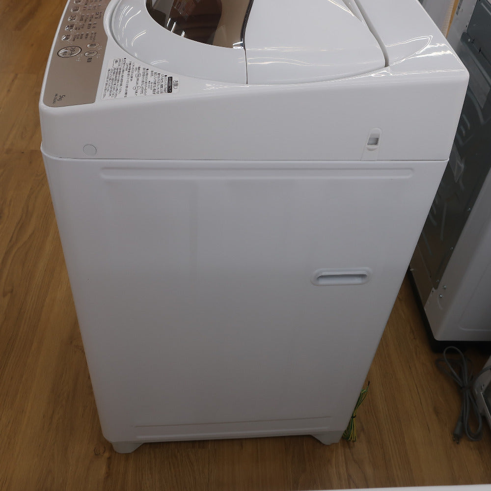 TOSHIBA 洗濯機 5.0kg 浸透パワフル洗浄 部屋干し 槽洗浄 つけおき 