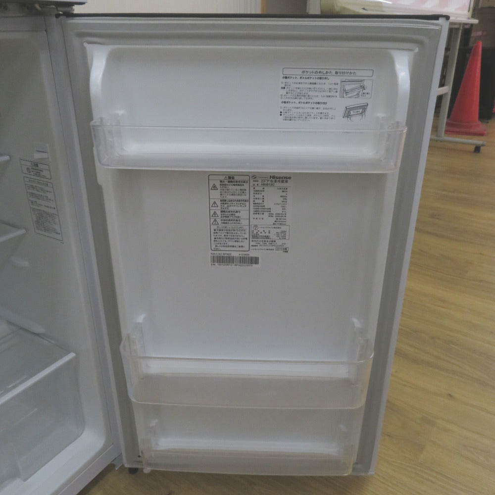 Hisence ハイセンス 冷蔵庫 120L 2ドア冷蔵庫 直冷式 ホワイト 右開き HR-B12C-W