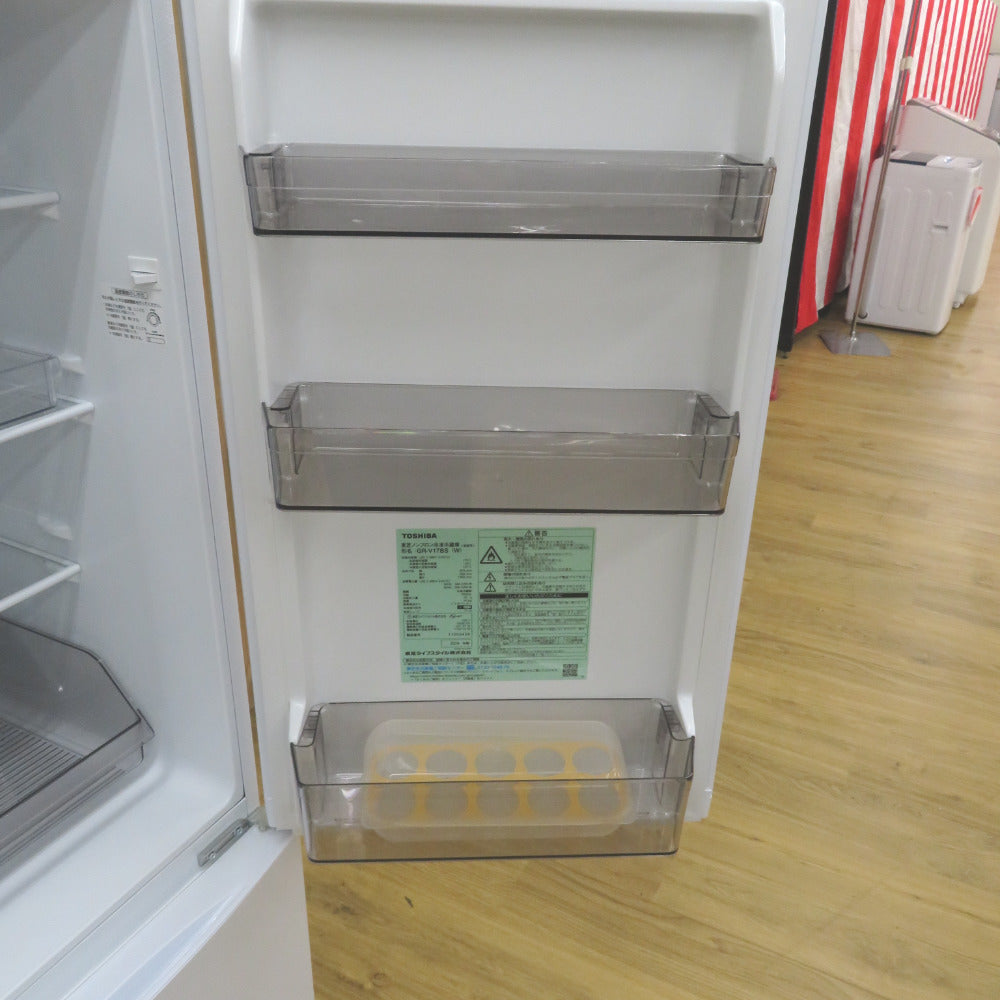 TOSHIBA (東芝)  冷蔵庫 153L 一人暮らし向け 2ドア ホワイト GR-U15BS 【コンプオフ金沢野々市店】 TOSHIBA 東芝 冷蔵庫 153L 一人暮らし向け 2ドア ホワイト GR-U15BS
