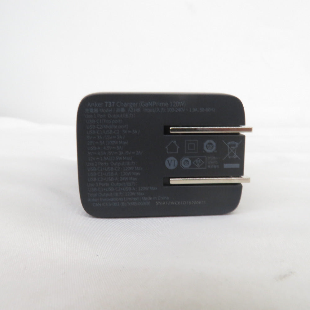 Anker アンカー スマホアクセサリー 充電器 usb iphone Anker GaNPrime 120W PD USB-A & USB-C 3ポート 737 Charger