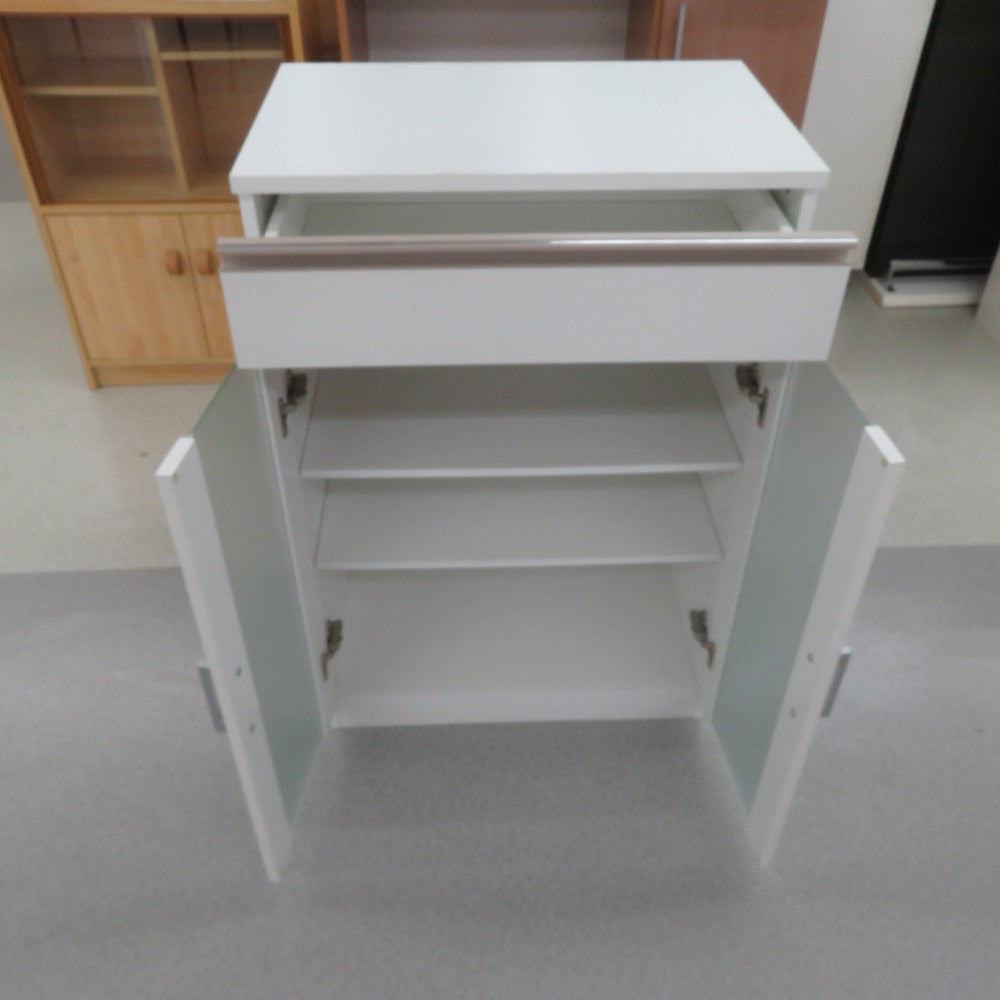 家具 キッチンボードロータイプ ホワイト 【コンプオフ金沢野々市店