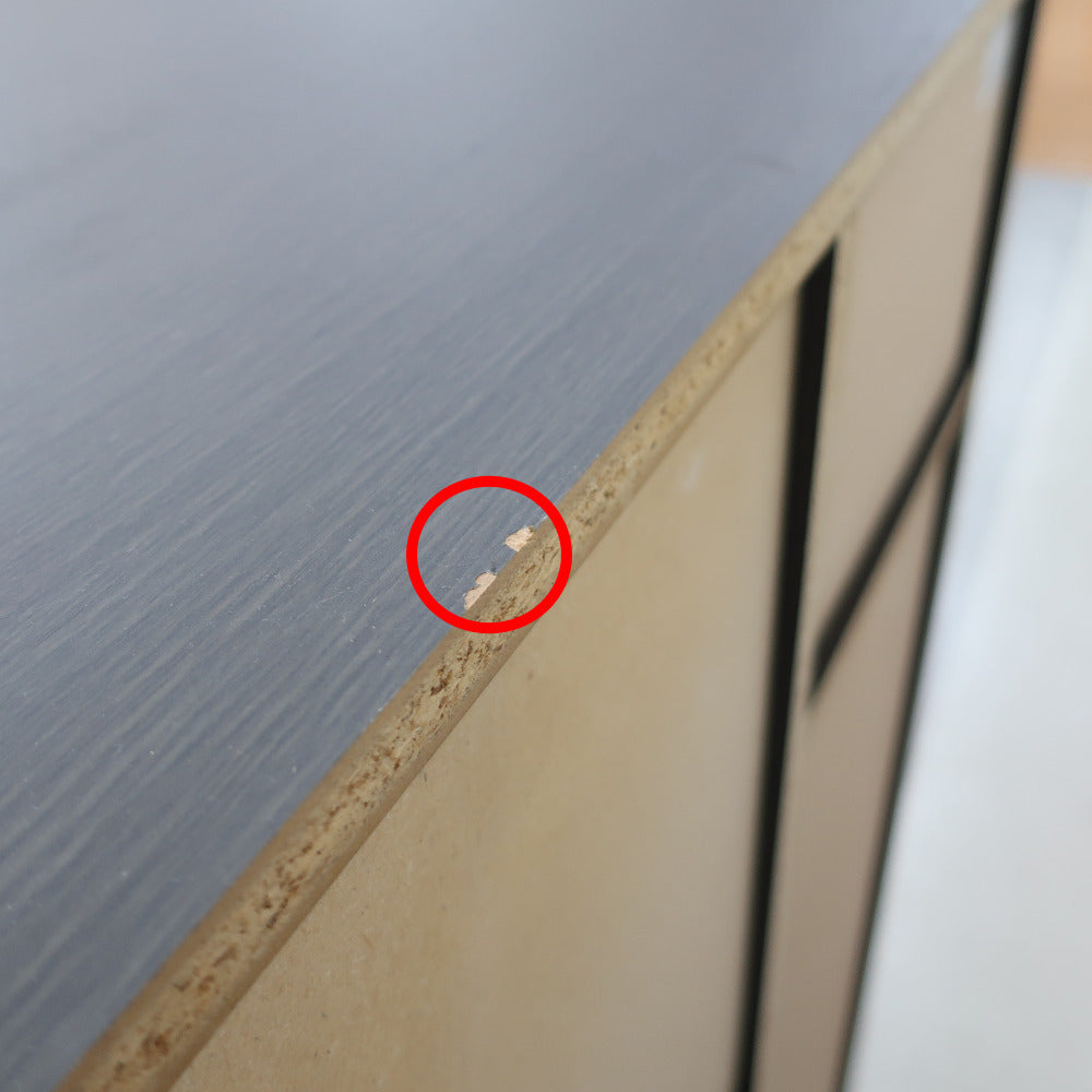 家具 キッチンボードロータイプ こげ茶