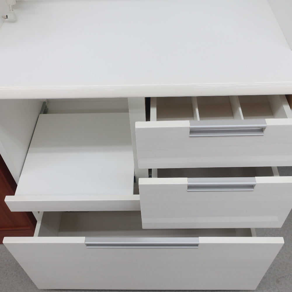 家具 キッチンボード ハイタイプ ホワイト 【コンプオフ金沢野々市店】