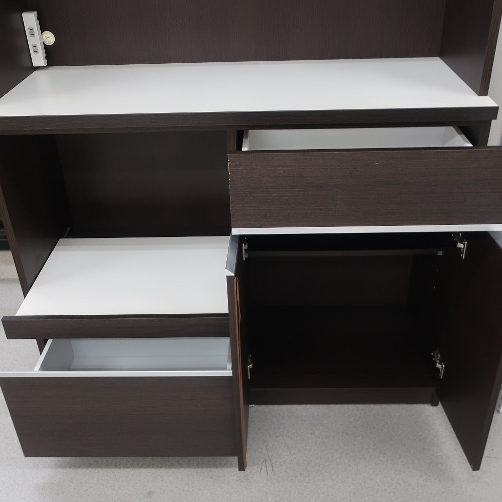 家具 キッチンボード ハイタイプ　こげ茶 【コンプオフ金沢野々市店】 キッチンボード ハイタイプ こげ茶｜コンプオフ プラス – コンプオフ