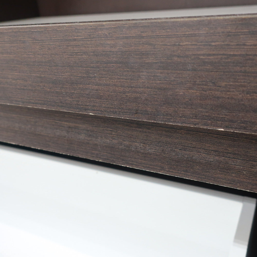 家具 キッチンボード ハイタイプ こげ茶 【コンプオフ金沢野々市店】