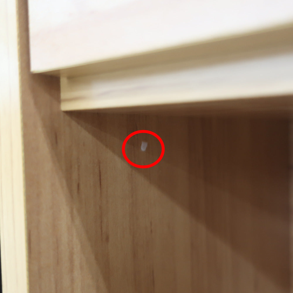 家具 キッチンボード ハイタイプ　木目　脚付き