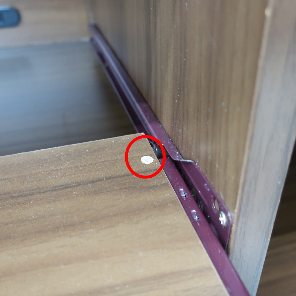 家具 キッチンボード ハイタイプ　こげ茶