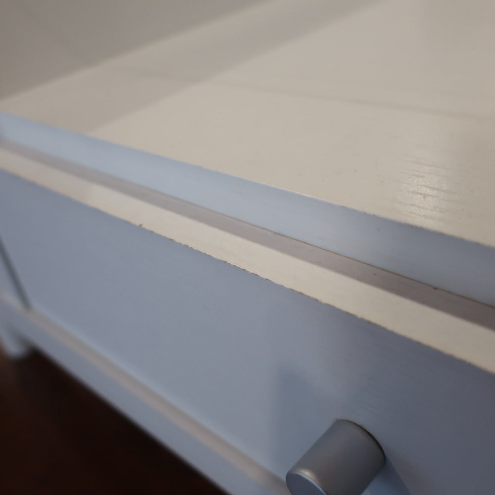 家具 ガラステーブル　白