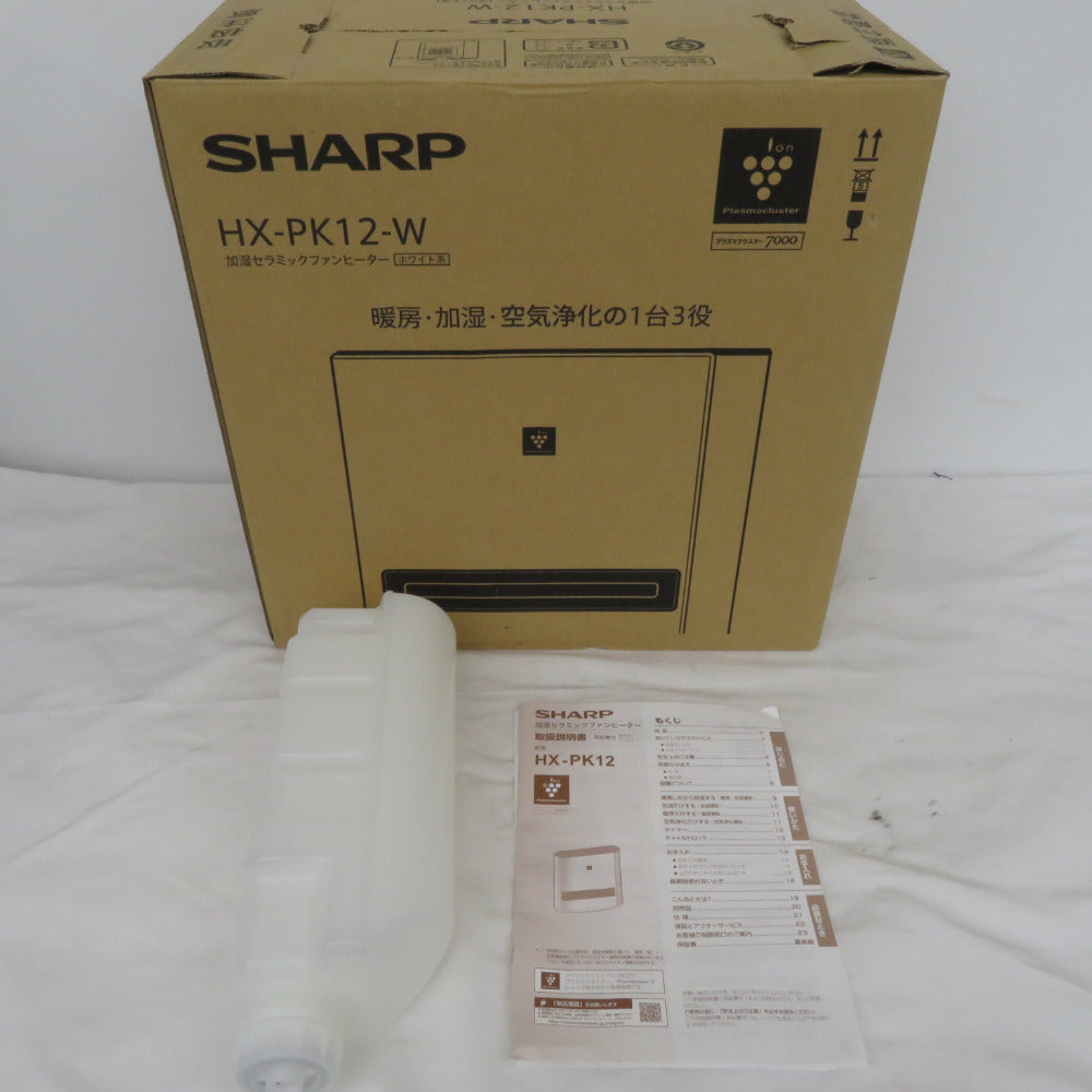 SHARP シャープ 暖房器具 加湿セラミックファンヒーター HX-PK12-W