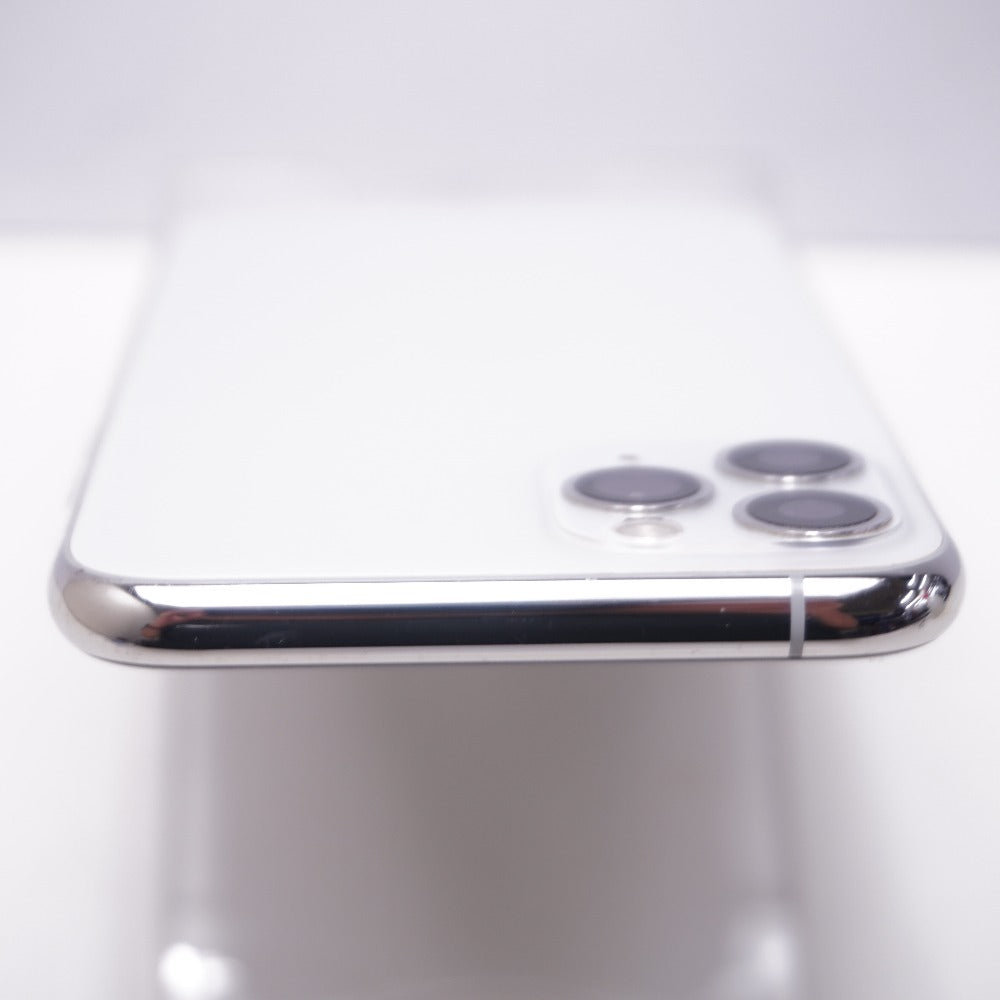 Apple iPhone 11 Pro 64GB シルバー 画面割れあり SIMロック解除済み MWC32J/A 難あり