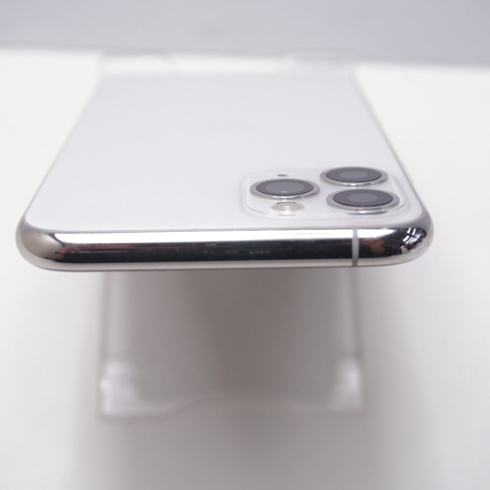 Apple iPhone 11 Pro 64GB シルバー 画面割れあり SIMロック解除済み MWC32J/A 難あり
