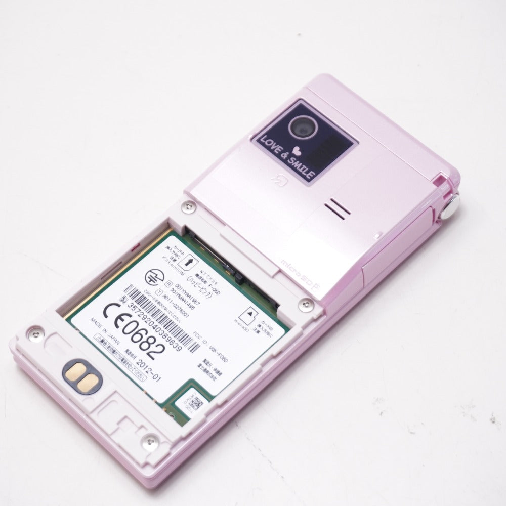 未使用 F-06D Girls' ハッピーピンク(P) nicolaコラボ FUJITSU (富士通) 携帯電話