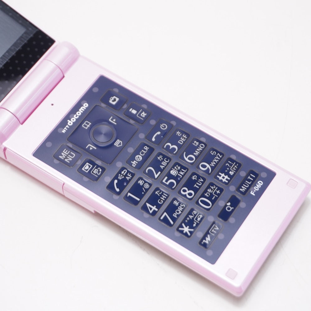 未使用 F-06D Girls' ハッピーピンク(P) nicolaコラボ FUJITSU (富士通) 携帯電話