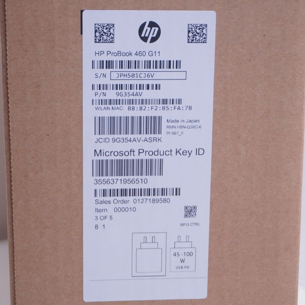 HP ProBook460 G11 Core Ultra5-125U/16GB DDR5/512GB SSD/Win11 Pro ノートパソコン