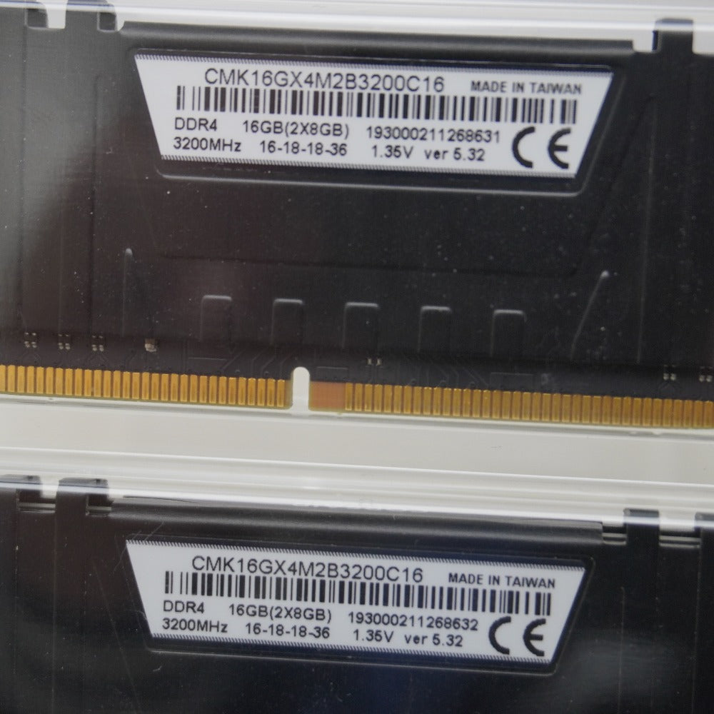 Corsair DDR4-3200MHz メモリ 16GB （8GB×2枚）
