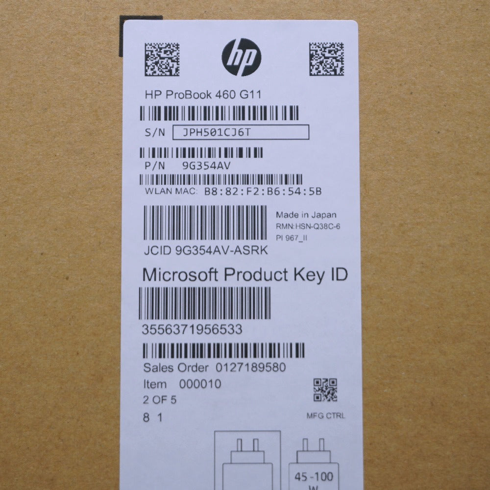 HP ProBook460 G11 Core Ultra5-125U/16GB DDR5/512GB SSD/Win11 Pro ノートパソコン